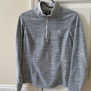 The North Face Women’s Striped Gray Quarter zip